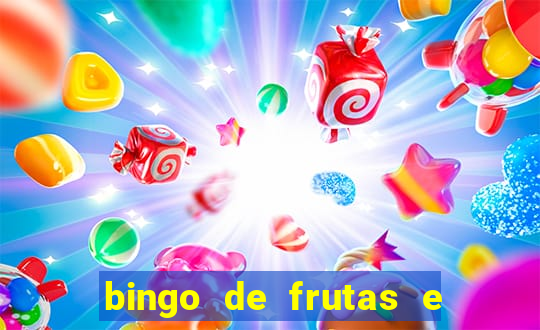 bingo de frutas e legumes para imprimir